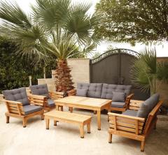 Seyyar Kol Bahçe Oturma Takımı Ahşap Bahçe Mobilyası