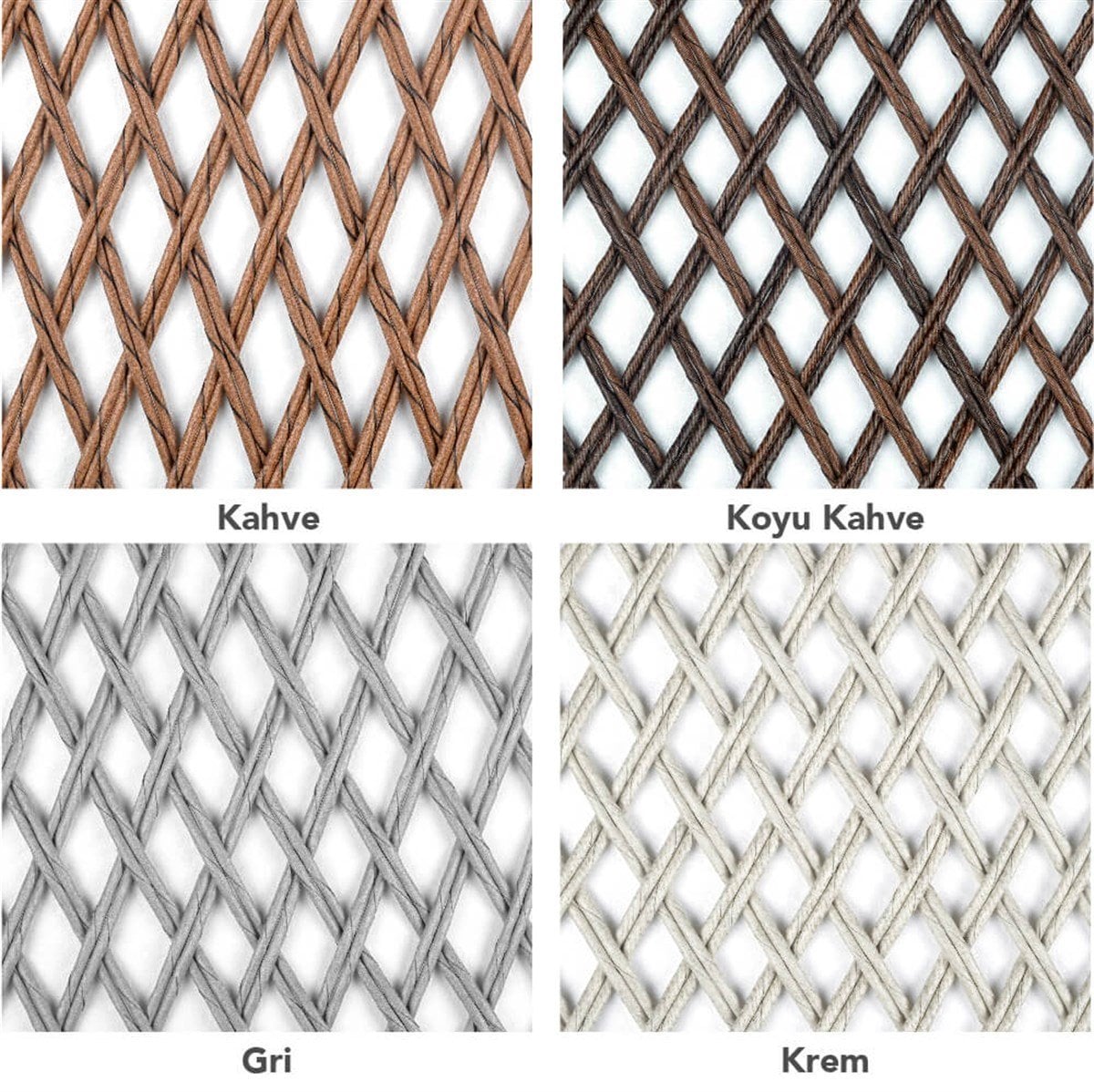 Erguvan Plus Üçlü Koltuk Takımı  Rattan Bahçe Mobilyası
