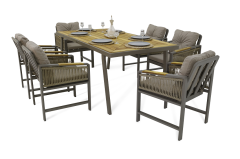 Mykonos Plus Table Set  Alüminyum Bahçe Mobilyası