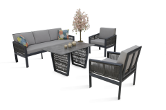 Lamartıne 3-1-1 Set  Alüminyum Bahçe Mobilyası