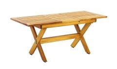 X Ayaklı İroko Açılır Masa