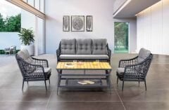 Tan Koltuk Takımı  Alüminyum Bahçe Mobilyası