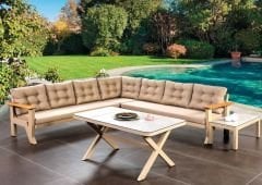 Sun Köşe Takımı  Alüminyum Bahçe Mobilyası