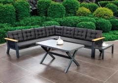 Moon Köşe Takımı  Alüminyum Bahçe Mobilyası