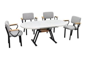 Miray Kollu Sandalye Afyon Mutfak Masası Takımı