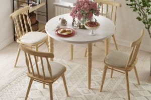 Soma Sandalye Turna YuvarlakMutfak Masası Takımı