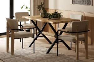 Saray Sandalye Aksa Mutfak Masası Takımı - 80x140cm