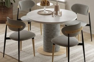 Venüs Sandalye Bobo Yuvarlak Mutfak Masası Takımı