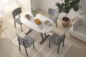 Miray Sandalye Afyon Mutfak Masası Takımı - 80x140 cm