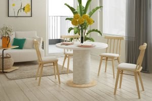 Soma Sandalye Bobo Yuvarlak Mutfak Masası Takımı